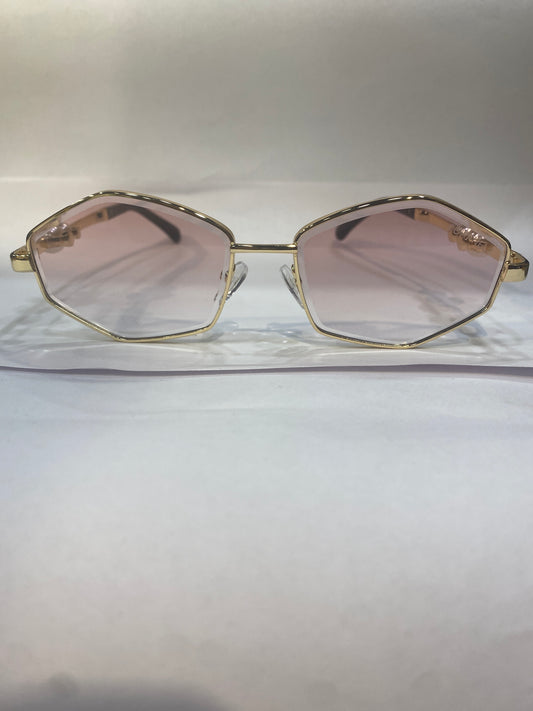 AHC Golden Stike Frame pink Shade Unisex Sunglasses WS1430 55 17 142