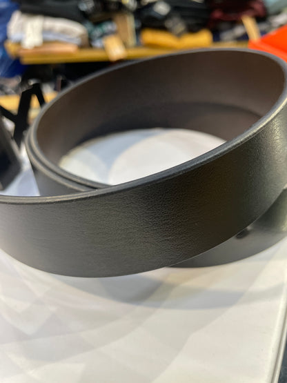MRA Aix Full Black Matte Buckle Black Brown Reversible Strap Belt 990782