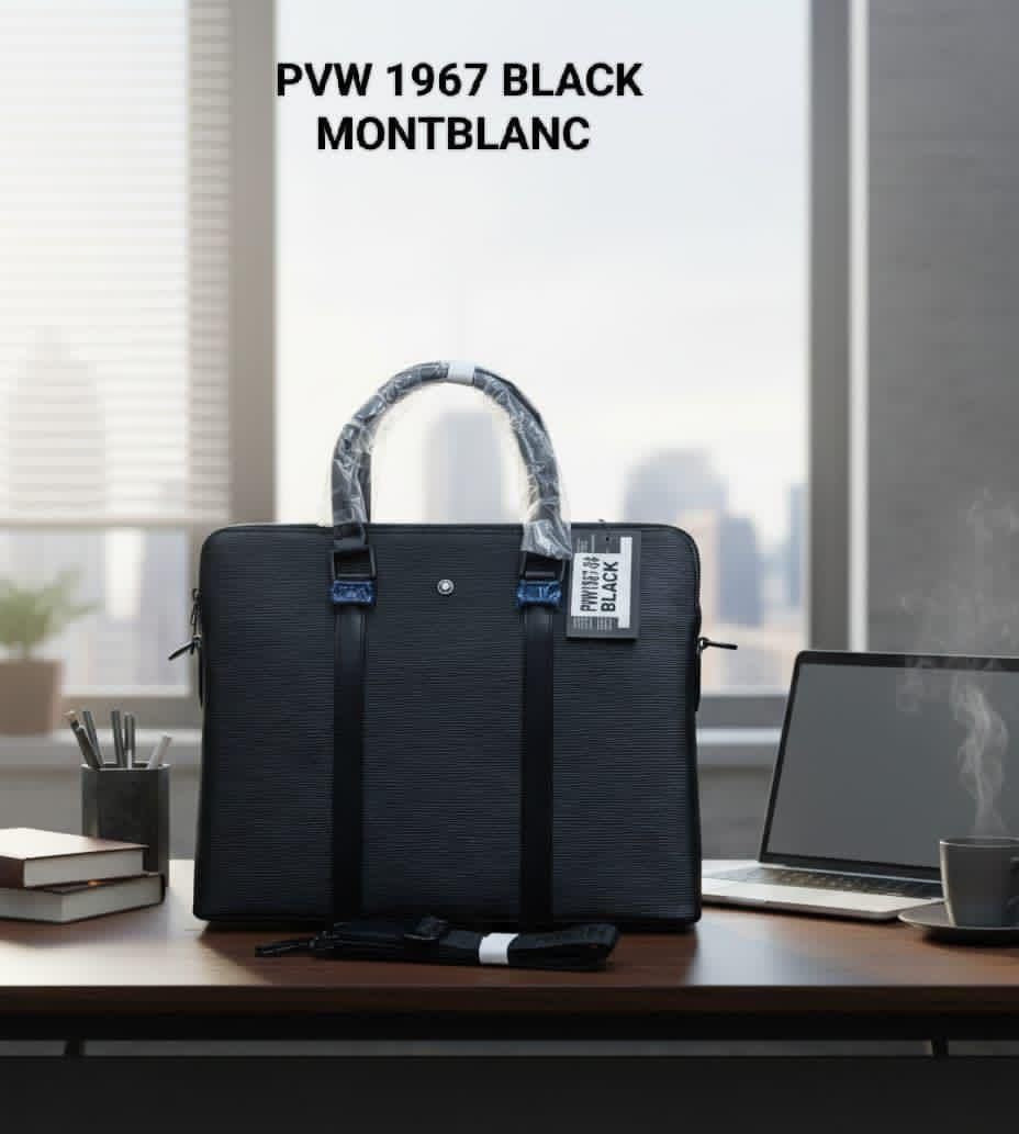 Nom Black Black Stripe Multi Zip Laptop Bag PVE1967-5#