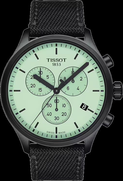 SIT TIS Black Strap Light Green Dial Men’s Watch 989670