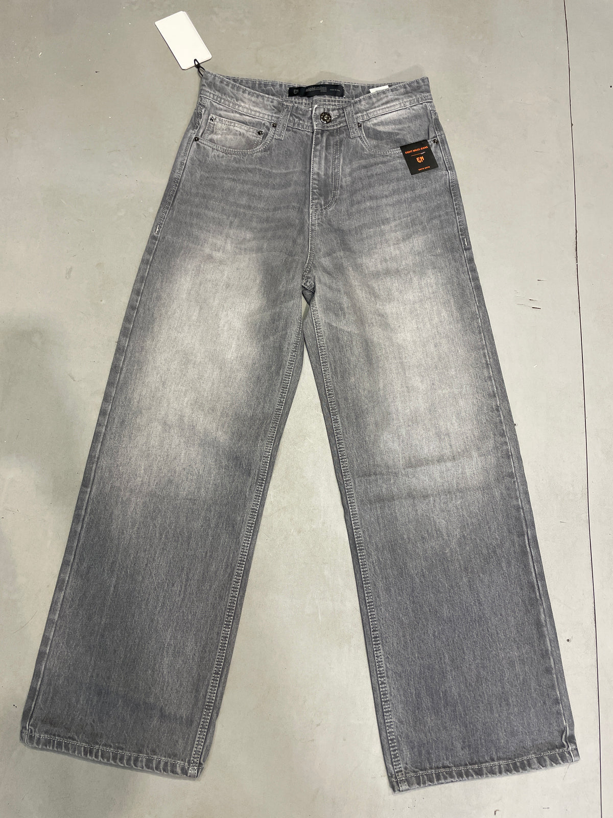 EIGHT MILES Grey Colour Premium Quality Loose Fit Imported Men’s Jeans 14919-A