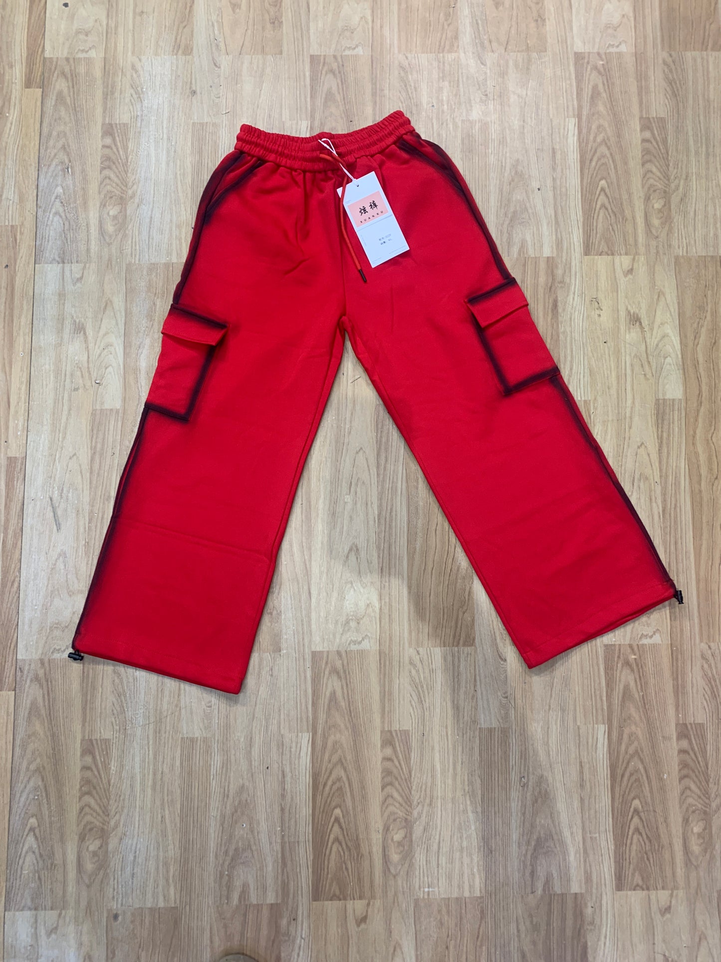 Lower Red Colour Four pocket Straight Fit Black painted 3029