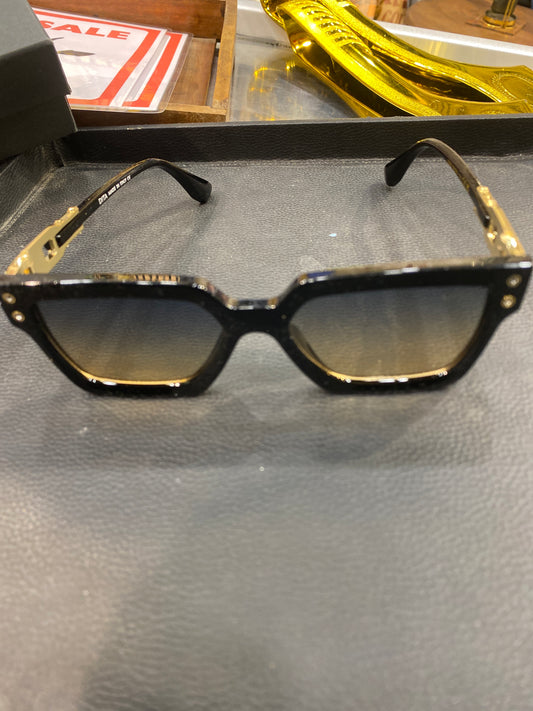 TID Black Gold Frame Multi Shade Premium Quality Sunglass 3506 55 20 121