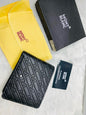 MON NOM  Branded Luxury Italian Leather Black Colour M Print Wallet 86410