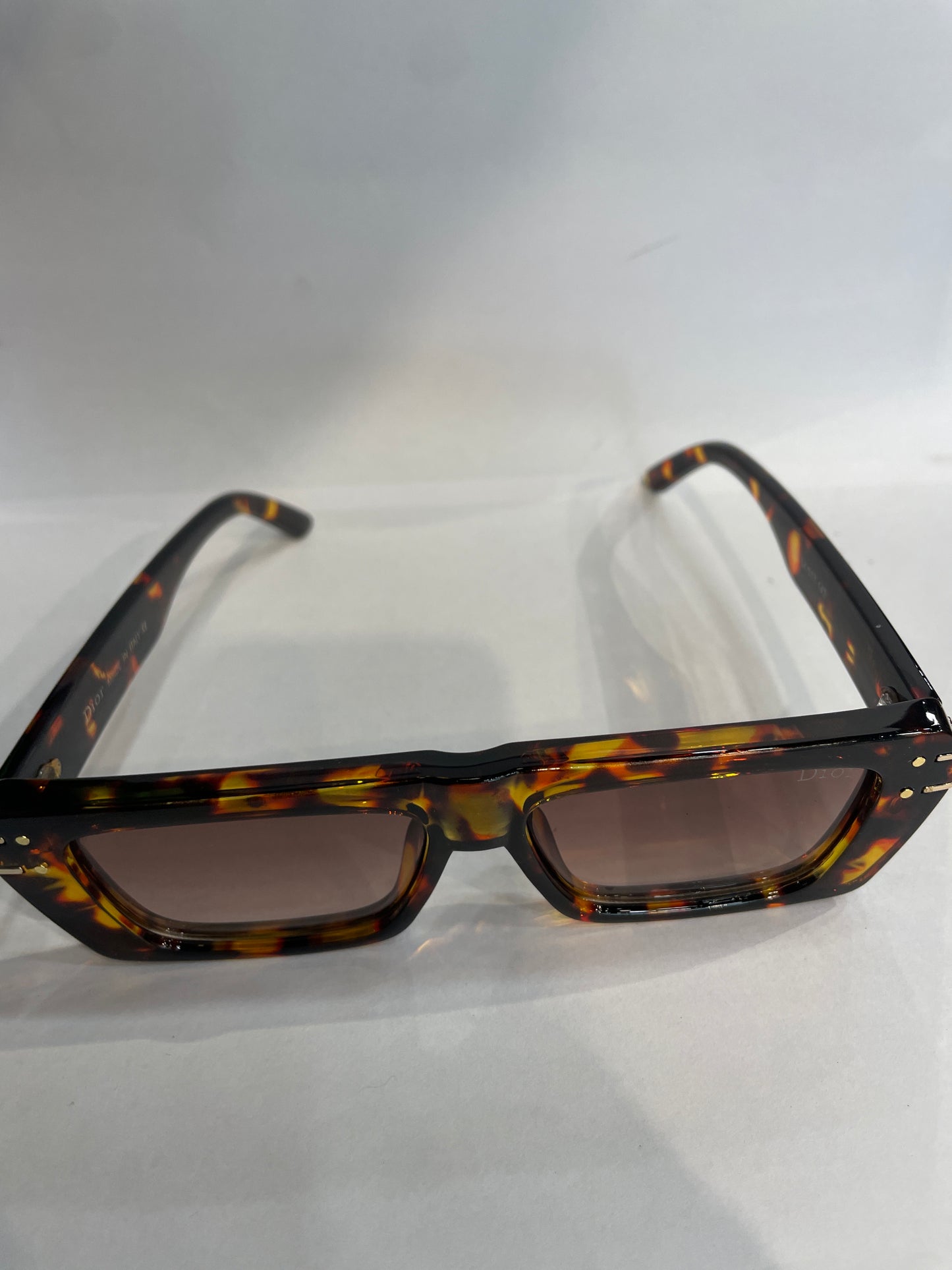 OID Leopard Frame Brown Shade Unisex Sunglasses D28 54 17 142