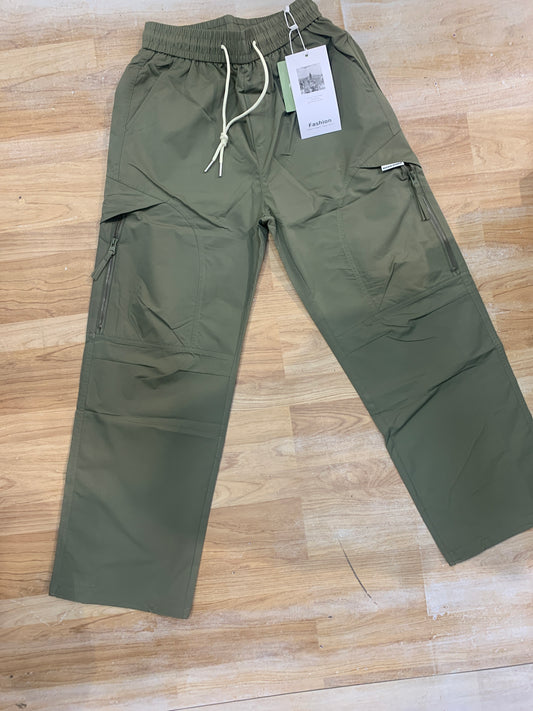 Fashion Green Cargo  Four Pocket Baggy Fit 6805