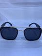 REV Golden Black Frame Black Shade Unisex Sunglasses CF58499 54 16 143 C1