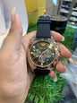 Mra Black Strap Copper Ring Black Dial Men Watch 901421