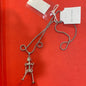 Sliver Screws Skeleton Design Pendant Necklace Chain 85956