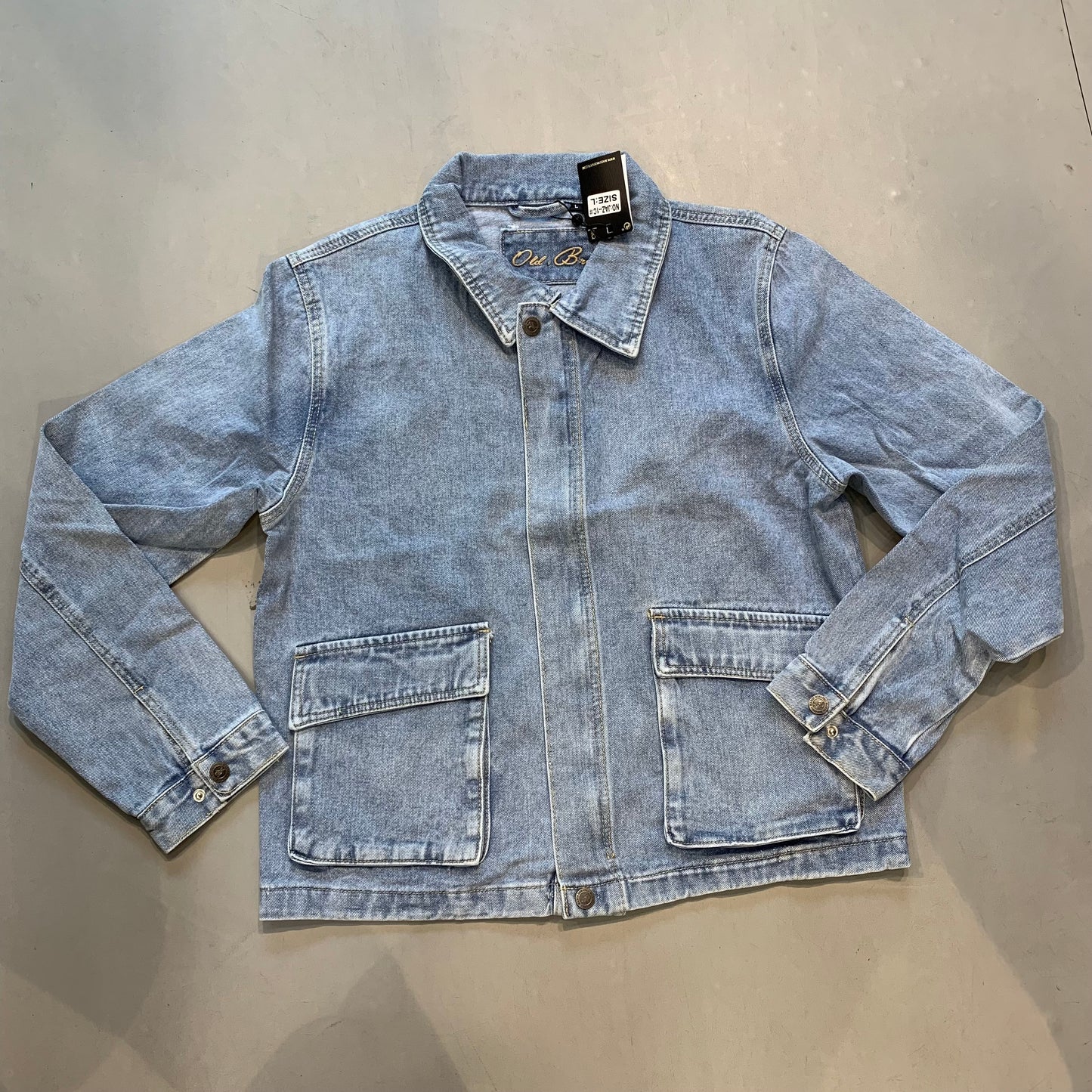 OLD BRO Ice Blue Premium Quality Imported Unisex Denim Jacket JAZ-1A