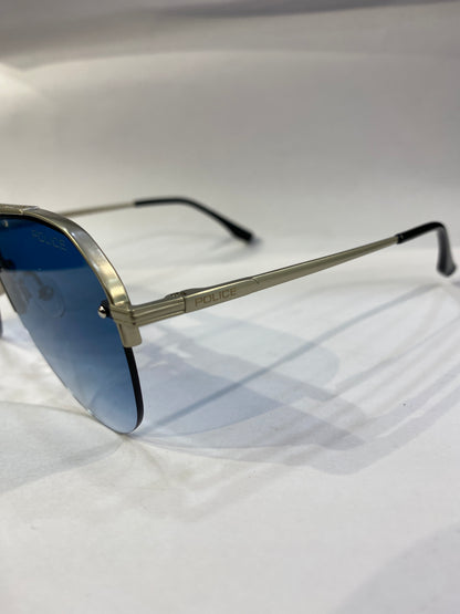 LOP Matte Silver Frame Blue   Shade Unisex Sunglass Sun 099