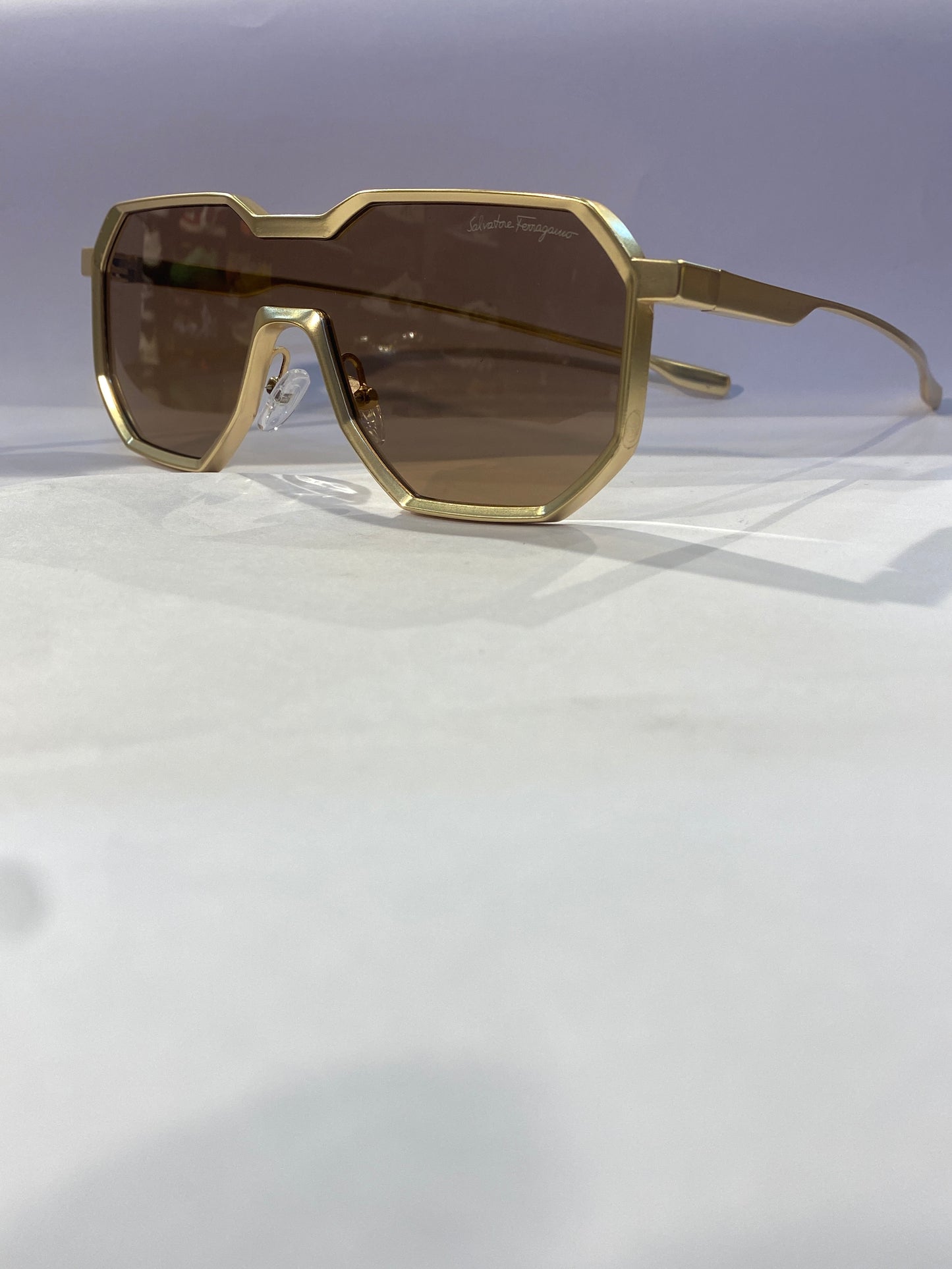 Las Sal FER Ref Gold Frame Brown Shade Unisex Sunglass ZS98145 56 18 142