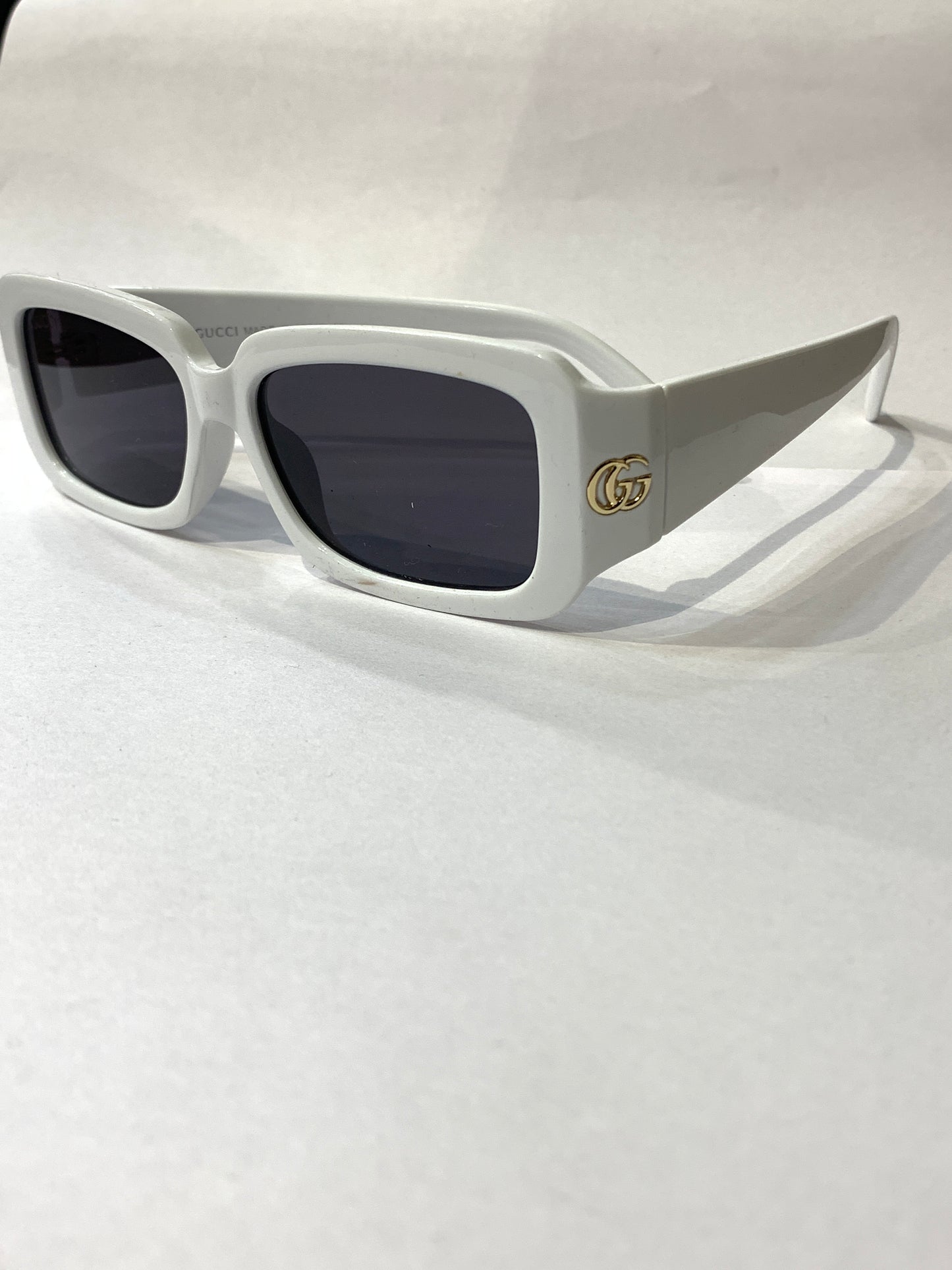 CUG White Frame Black Shade Unisex Sunglass 61515417-135