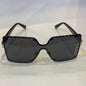 CUG GG Print Silver Frame Black Shade Sunglasses TJ72221 61 13-142