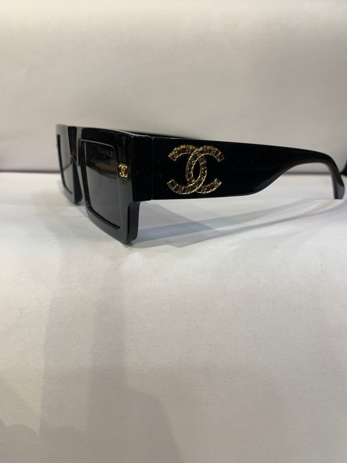 AHC CHA Black Frame Black Shade Unisex Sunglass 5540 47 30 145