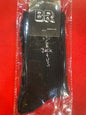 BR JACK CACTUS Black Colour With Cream Blue Print Premium Quality Full Socks 990076