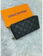 UOL Monogram old Flower Black Yellow Golden Ladies Clutch Zipper Wallet 60017138