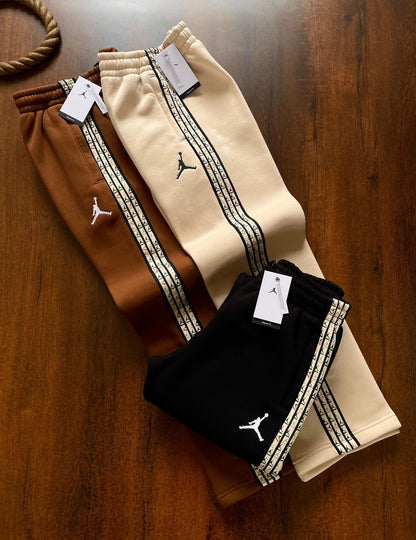 Jor Roj Cream Colour Side Print Stripe Cotton Woollen Lower 01568