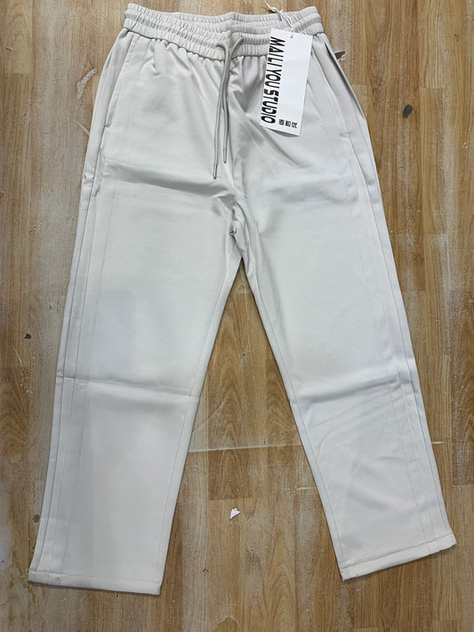 MAILI YOU STUDIO Light Gray Colour imported Premium Quality Unisex Lower Straight Fit 2855