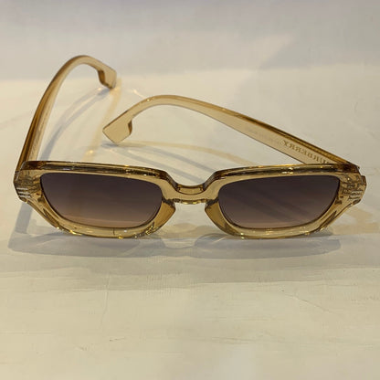 RUB Brown Transparent Frame Black Shade Sunglass D2819 51 23-141 C5