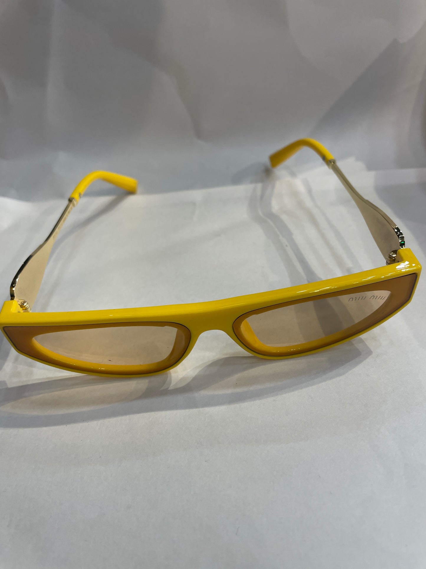 UIM MIU Yellow Frame Trancy Brown Shade Unisex Branded Sunglasses SUN208