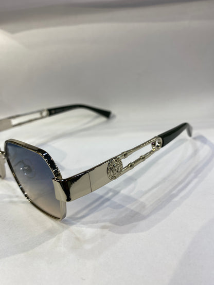 REV Silver Green Frame Blue Shade Unisex Sunglass VE4390/S 50 22 153 C5