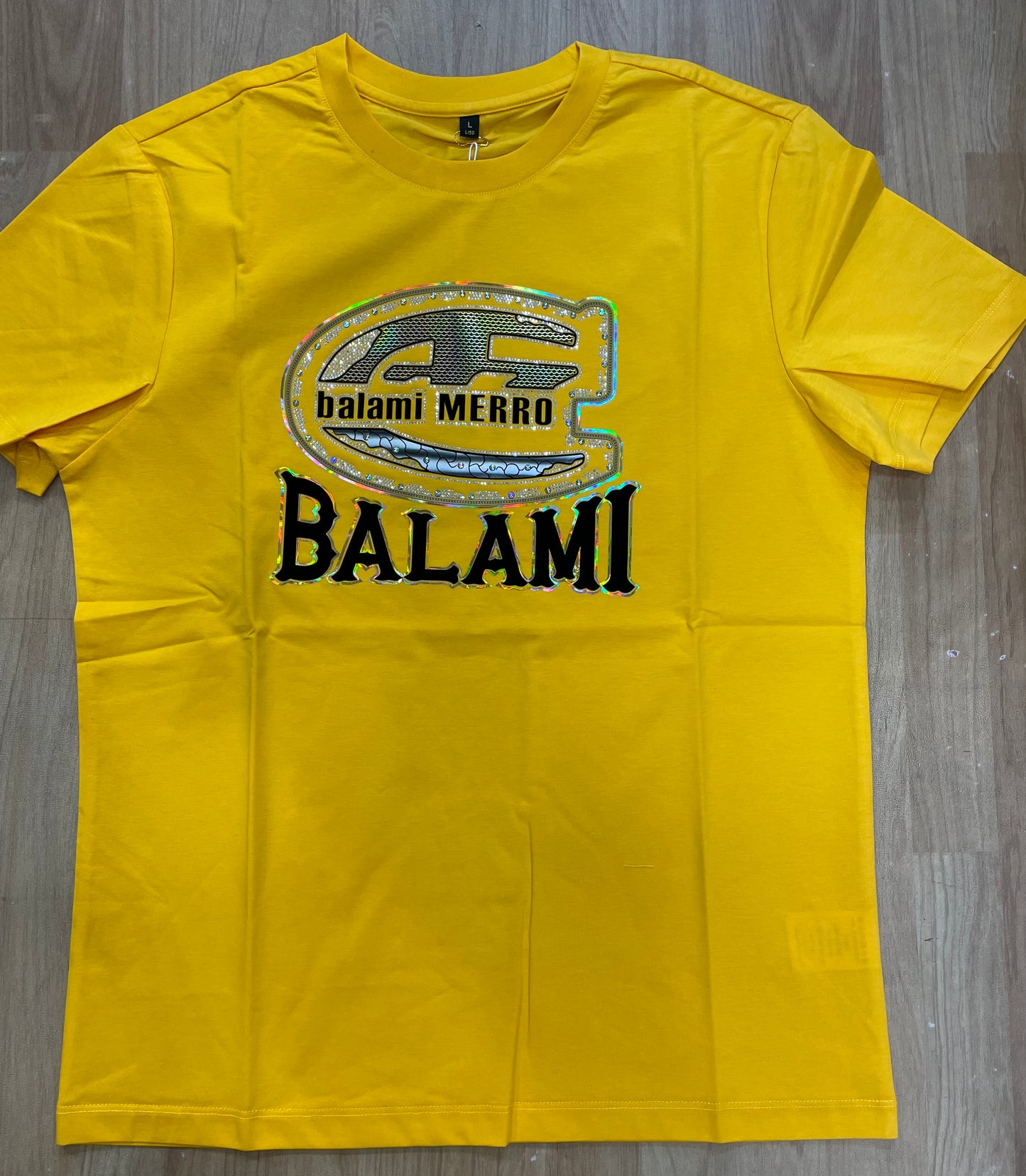 Lvzz Yellow Colour Balami Print Imported Round Neck T-Shirt 68371