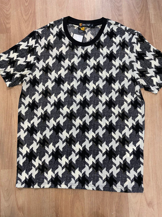 Pull man Black Cream Colour  Imported Round Neck T-Shirt PM5026