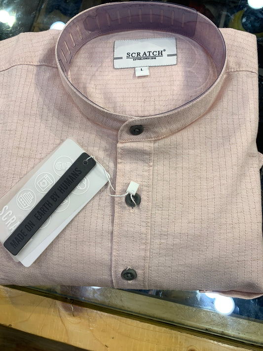 Pink SCRATCH kurta Shirt 00075208