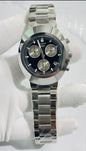 Dar Silver Chain Black Black Dial Chronograph Working Men Watch 990112