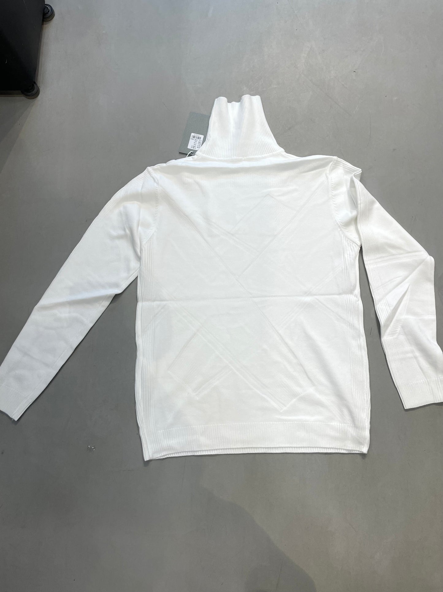 High Neck White Colour Premium Quality Unisex Sweater 666