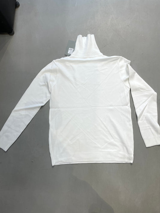High Neck White Colour Premium Quality Unisex Sweater 666