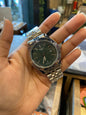 SIT TIS Green Dial Silver Chain Date Working Mens Watch 990619