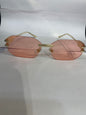 REV Frameless Golden Stike Peach Shade Unisex Sunglasses 68082 52 18 142