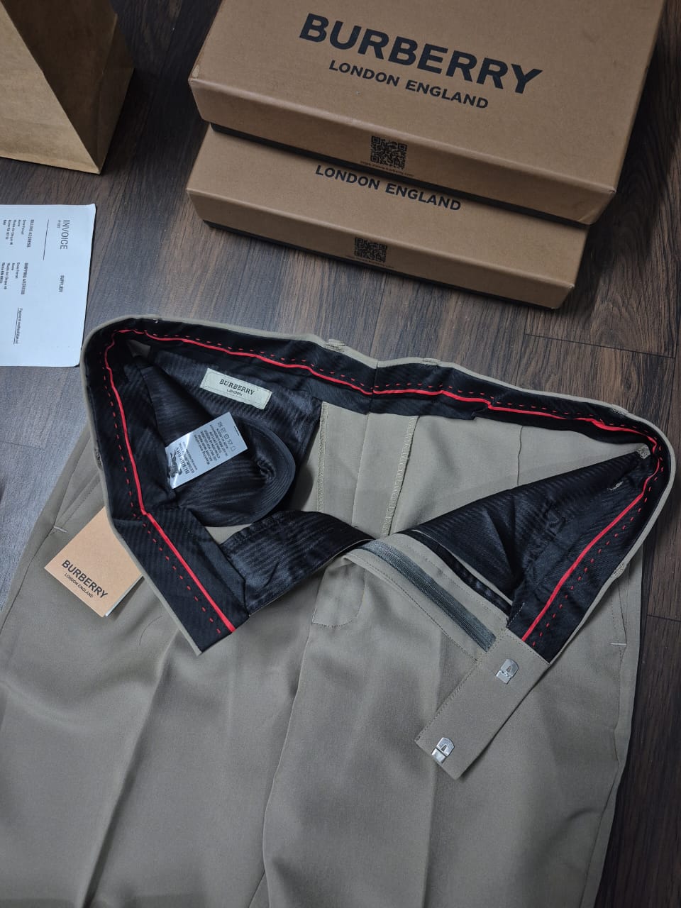 RUB BUR White Colour Bootcut Fit Premium Quality Imported Formal Trouser 989990