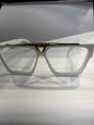UOL White Frame Trancy Shade Unisex Sunglass 6129 61 13-145
