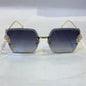 CUG Frameless Golden Stick Black Shade Sunglass