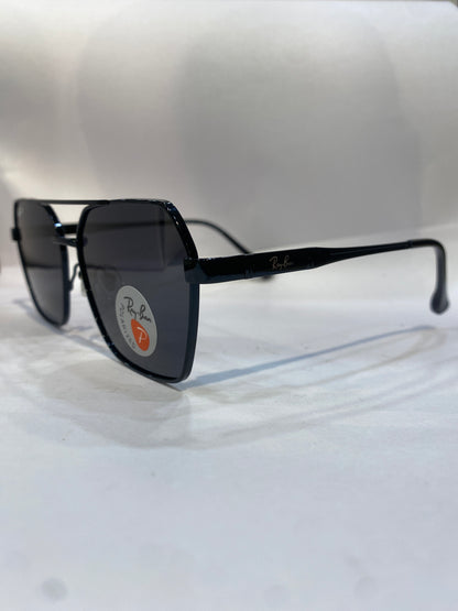 YAR RAY RB Black Frame Black Shade Unisex Sunglass 58413 59 15 145 C1
