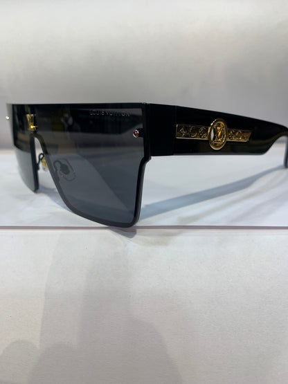 Uol Black Frame Black Shade Unisex Sunglass 58370 64 16 144 C1