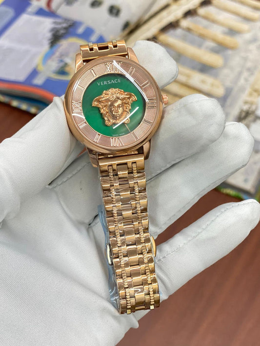 REV VER Copper Chain Green Dial Ladies Watch 988313
