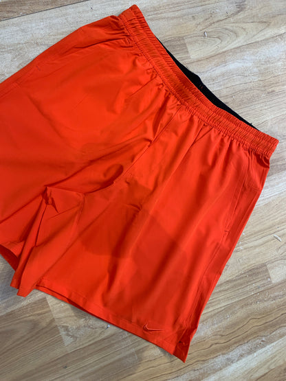 Dark Orange Colour NK KIN NS Lycra Shorts regular Fit 988650