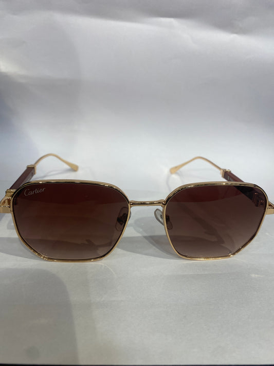 RAC Copper Frame Brown Trancy Shade Unisex Sunglasses T09100 55 16 136