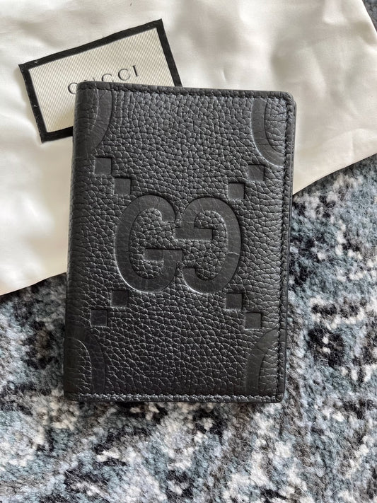 CUG Black Colour GG Embossed Book Shape Imported Men’s Wallet 990171