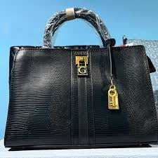 Eug Black Tote Premium Quality Ladies Bag 989083