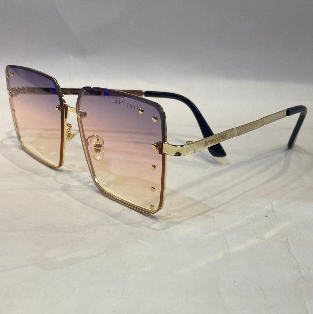 MIJ Golden Frame purple Pink Shade Sunglasses 2579 60 15-140
