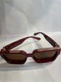 UOL Glossy Mehroon Frame Brown Shade Unisex Sunglasses 86229XX 50 18 145