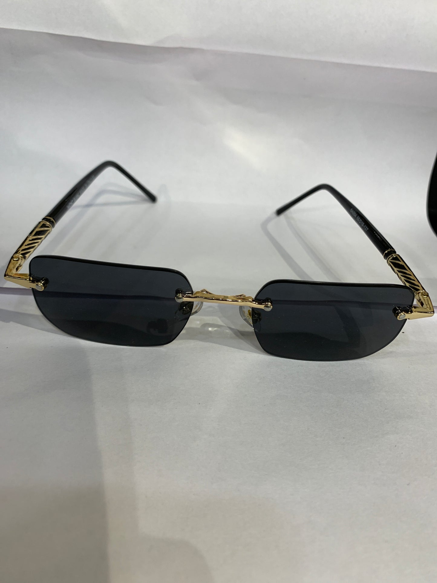 NOM Black Stike Frame Smoke Black Shade Unisex Sunglasses 6A004 55 19 137