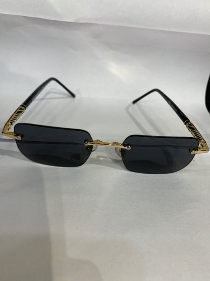 NOM Black Stike Frame Smoke Black Shade Unisex Sunglasses 6A004 55 19 137