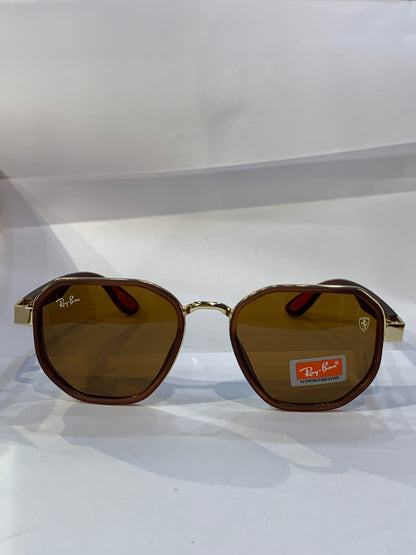 YAR Golden Brown Frame Brown Shade Unisex Sunglass RB3674 54 18 140