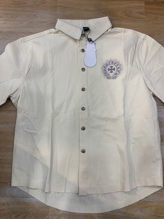 RHC Shirt Cream Half Sleeve Baggy Fit H5509